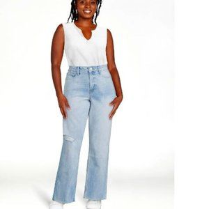 Free Assembly Women's Super High Rise Straight Jeans